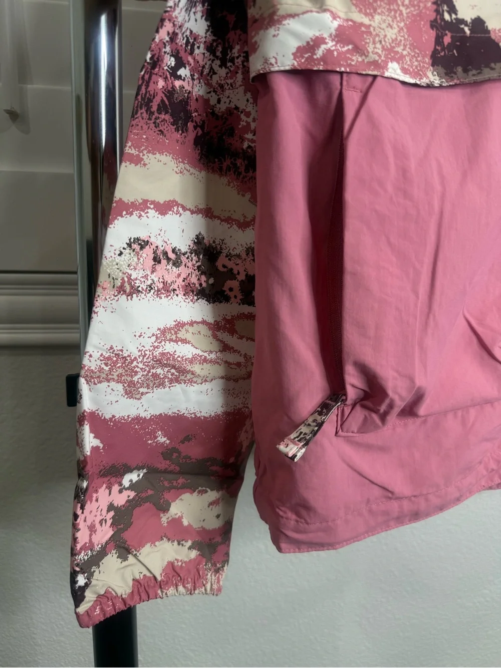 Pink Camo Columbia Windbreaker Jacket